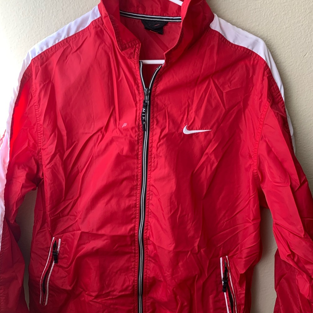Red Nike Windbreaker